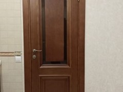 Дверь из массива дуба с парящей филенкой