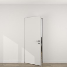 Скрытая дверь DV056 (под покраску / глухая, алюминиевая кромка с 4 сторон)