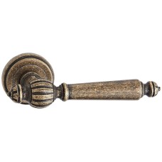 Дверная ручка Vantage V17 на круглой розетке BR состаренная брон